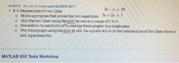 Solved #4 Intersection of two lines Write a program that | Chegg.com