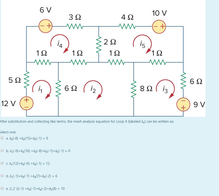 Solved 6 V Η 3Ω 4Ω 10 V 1Ω ** 12 * 12 1Ω 5ΩΣ ! 12 V After | Chegg.com