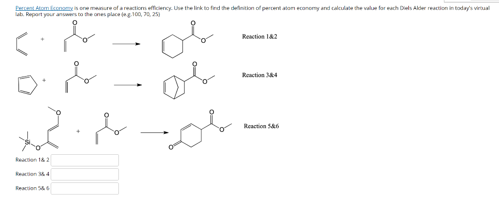 Solved Percent Atom Economy is one measure of a reactions | Chegg.com