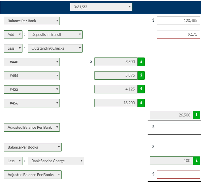 how does one find deposits in transit? how does one