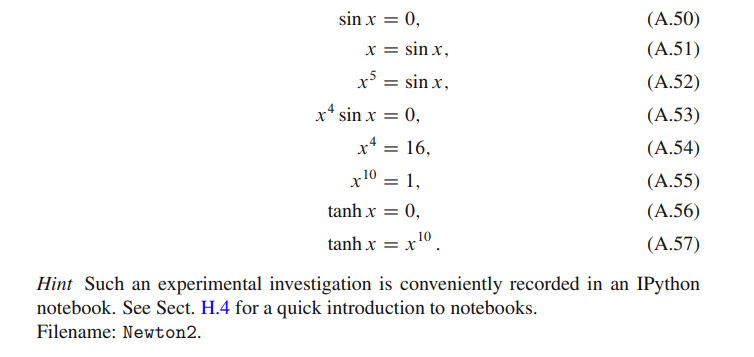 Solved Exercise A.9: Visualize the convergence of Newton's | Chegg.com