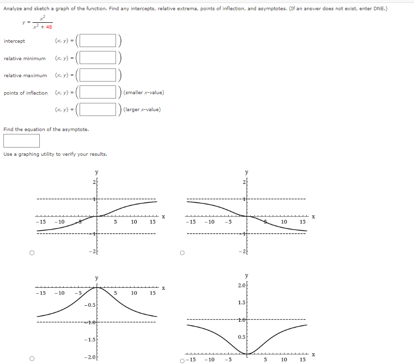 solved-y-x2x2-48intercept-x-y-relative-minimum-relative-chegg