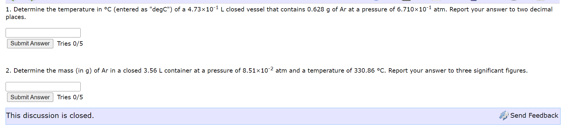 Solved 1. Determine the temperature in ∘C (entered as | Chegg.com