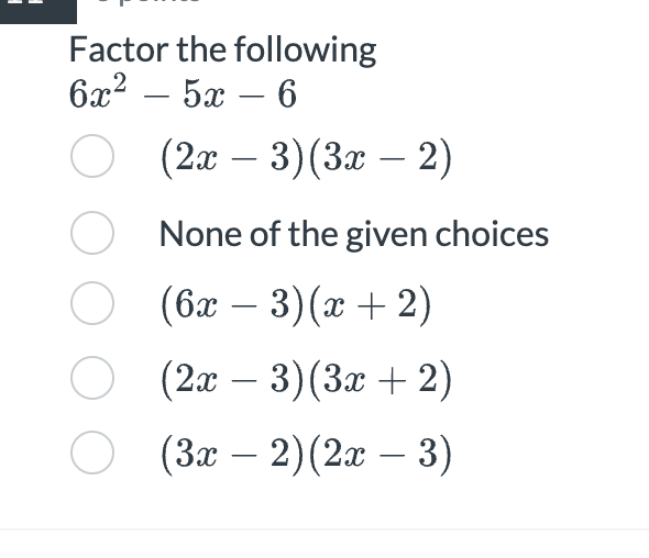 factor x 3 2x 2 5x 6