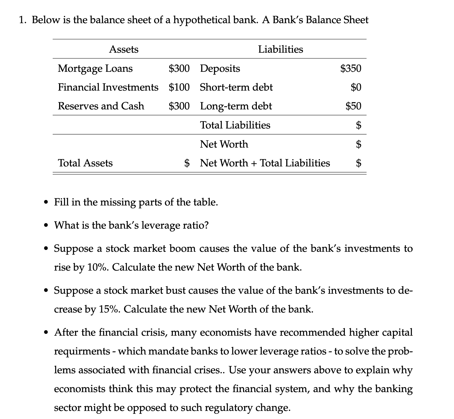 solved-1-below-is-the-balance-sheet-of-a-hypothetical-bank-chegg