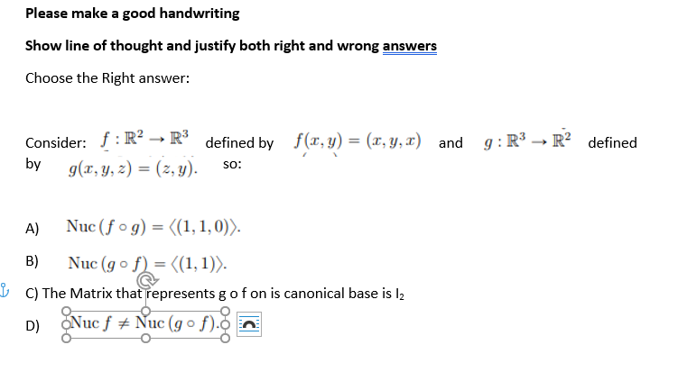 Please Make A Good Handwriting Show Line Of Thought Chegg Com