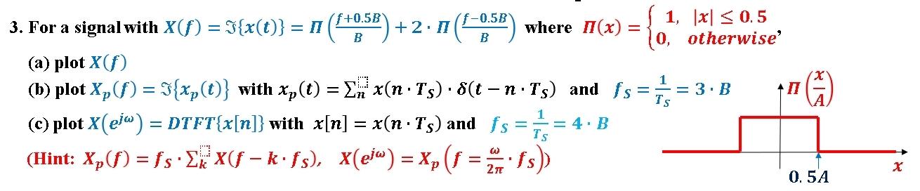 Solved 3. For a signal with | Chegg.com