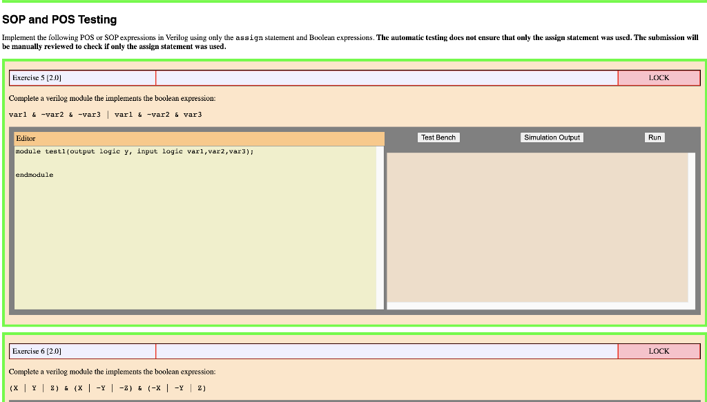 Solved SOP and POS Testing Implement the following POS or | Chegg.com