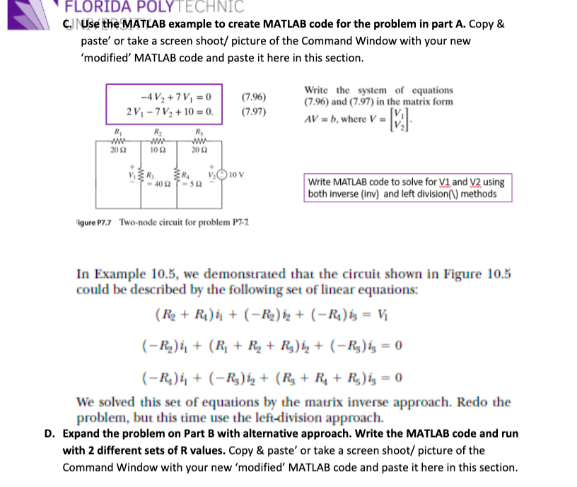 Solved Part 4. Intro to STEM application' Problem | Chegg.com