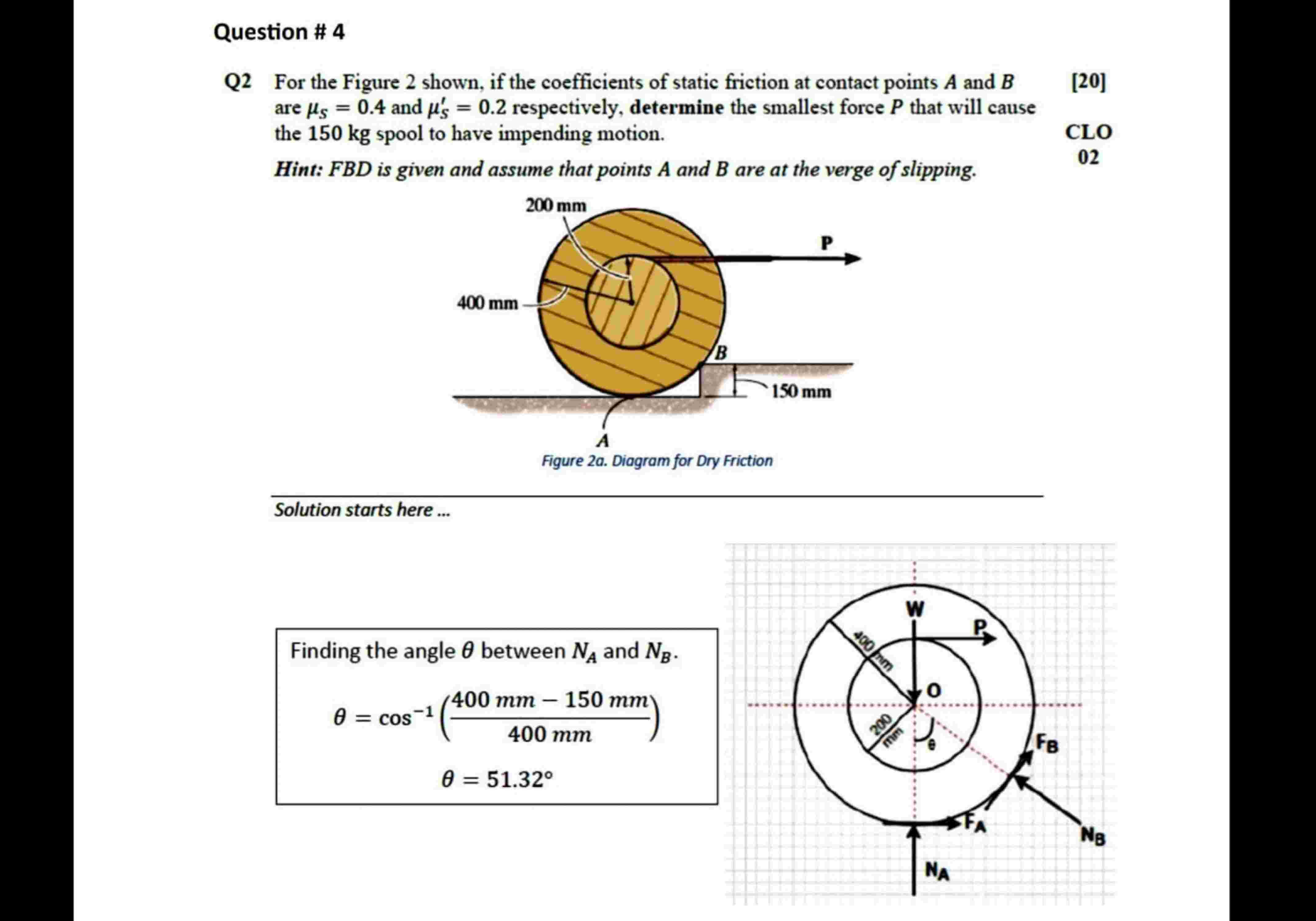 Solved Question # 4Q2 ﻿For the Figure 2 ﻿shown, if ﻿the | Chegg.com