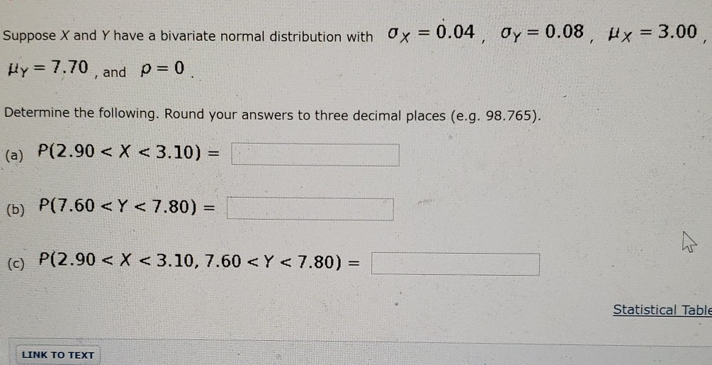 Solved suppose X and Y have a bivariate normal distribution | Chegg.com