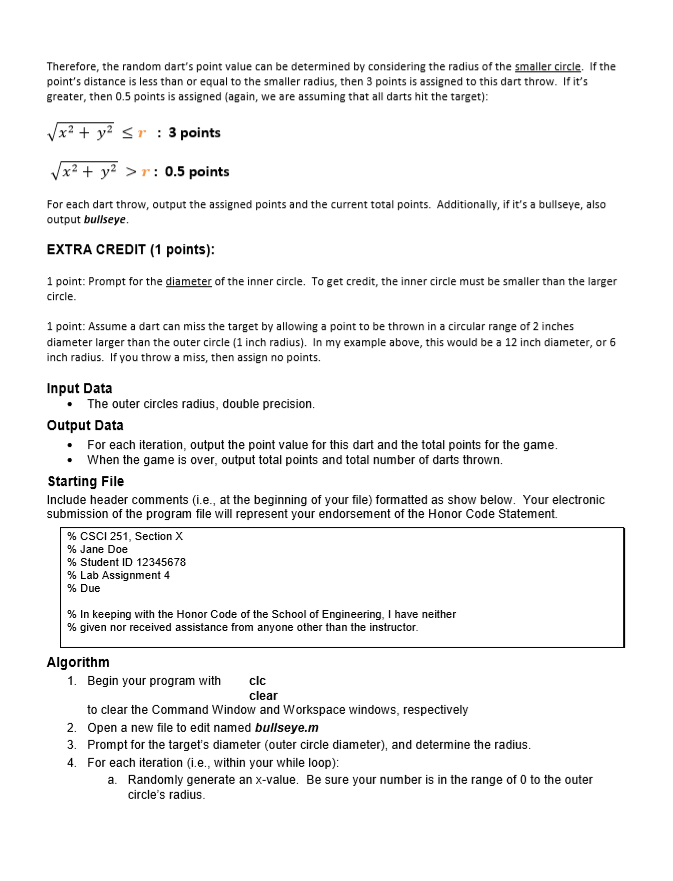 Solved Lab Assignment 4 It S A Bullseye Csci 251 Problem Chegg Solved Lab Assignment 4 It S A Bullseye Csci 251 Problem Chegg