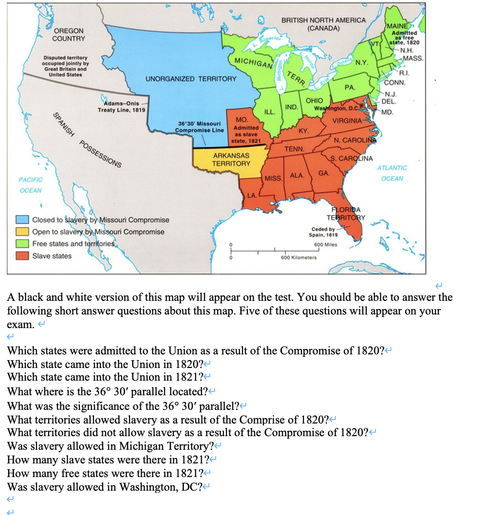 Solved SPANISH POSSESSIONS OREGON COUNTRY MICHIGAN Disputed Chegg