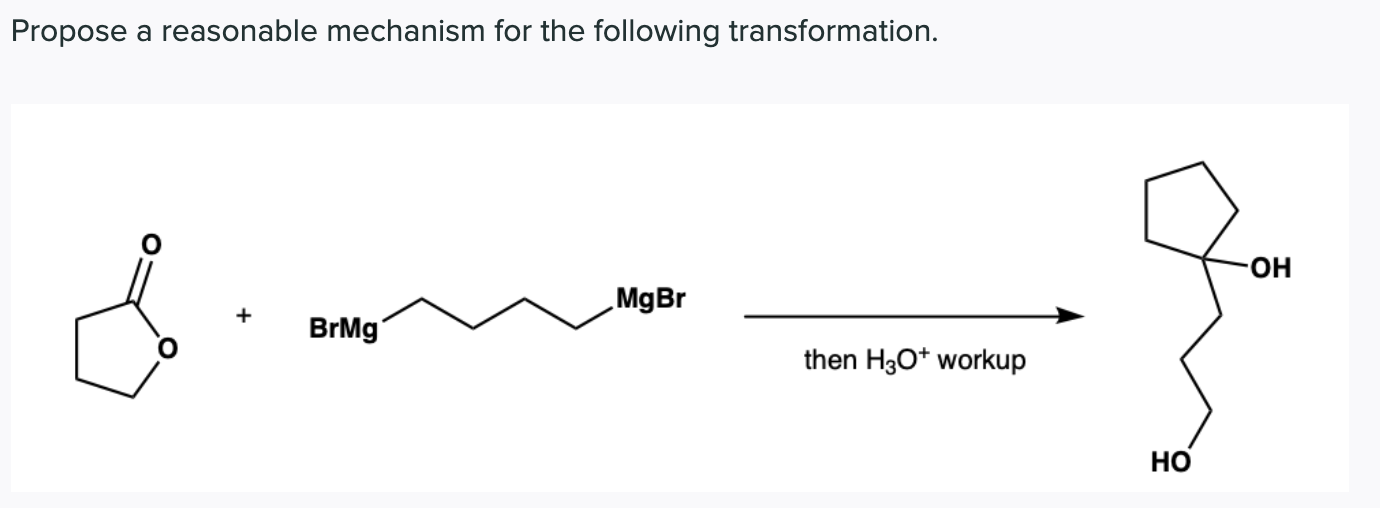 Solved Propose A Reasonable Mechanism For The Following | Chegg.com