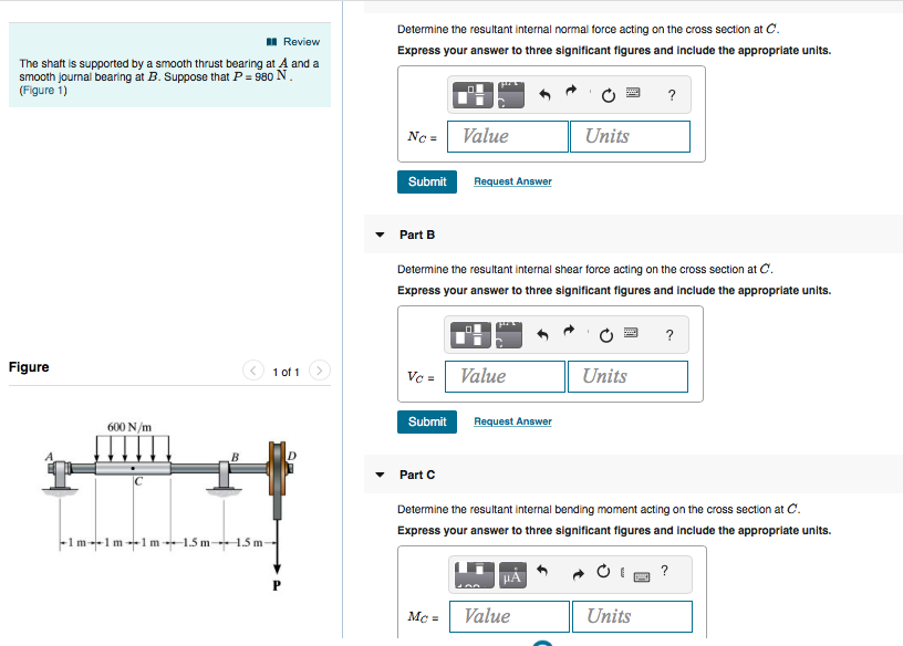 Solved Determine The Resultant Internal Normal Force Acting | Chegg.com