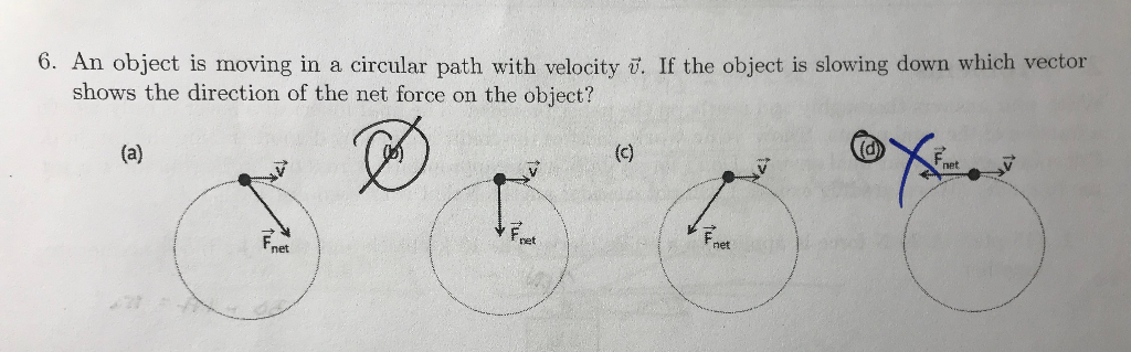 Solved 6. An object is moving in a circular path with | Chegg.com
