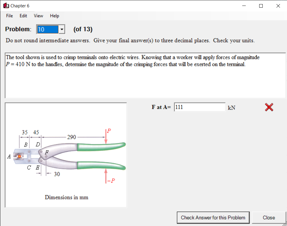 Solved Chapter 6 Х File Edit View Help Problem: 10 (of 13) | Chegg.com