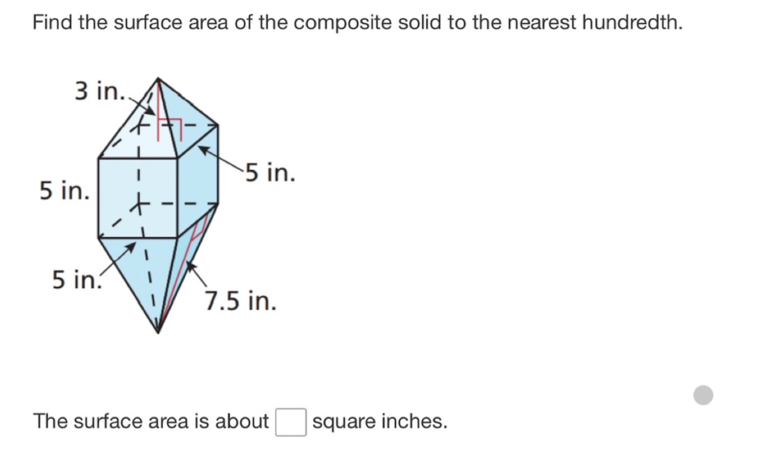 Solved Find the height of the right prism. S=480 in. 2 The | Chegg.com