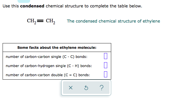 Solved Use this condensed chemical structure to complete the