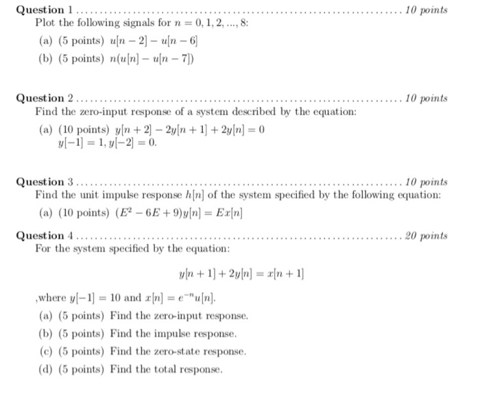 Solved 10 Points Question 1 Plot The F Chegg Com