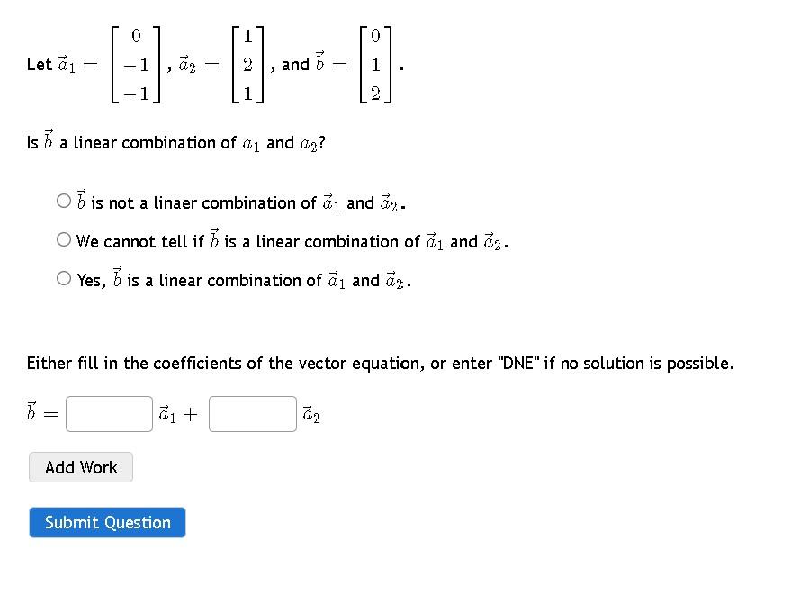 Solved 0 1 0 Let ₁ -----~-- = = 2 And = [J]. 1 2 Is A Linear | Chegg.com