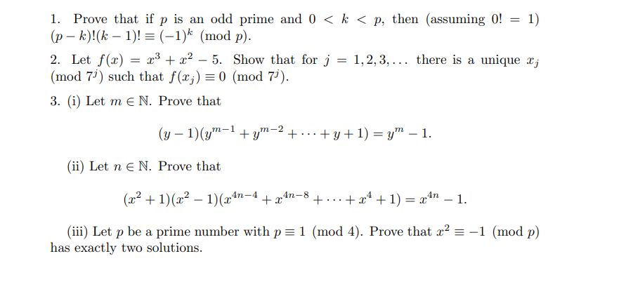 Solved 1 Prove That If P Is An Odd Prime And 0 K P Chegg Com