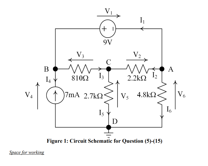 Solved Space for workingQuestion 12 In the circuit shown in | Chegg.com