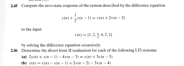 solved-2-45-compute-the-zero-state-response-of-the-system-chegg