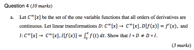 Solved Question 4 10 Marks A Let Cº X Be The Set Of T Chegg Com