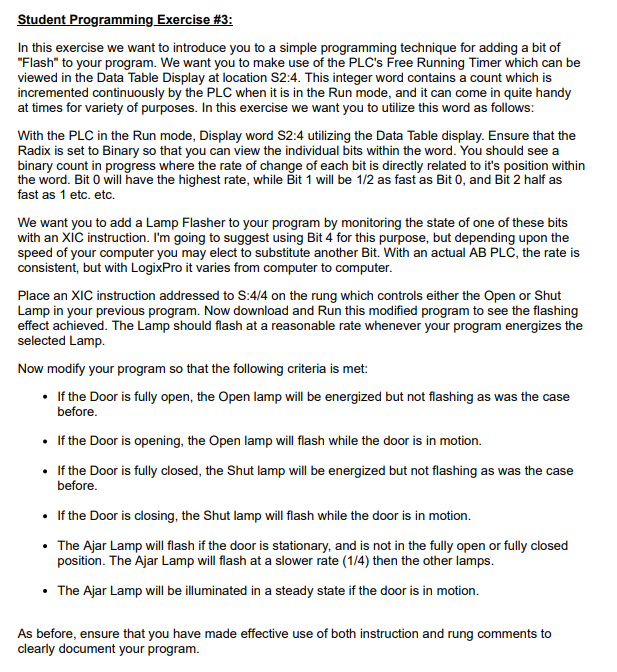 Solved Student Programming Exercise #3: In this exercise we | Chegg.com