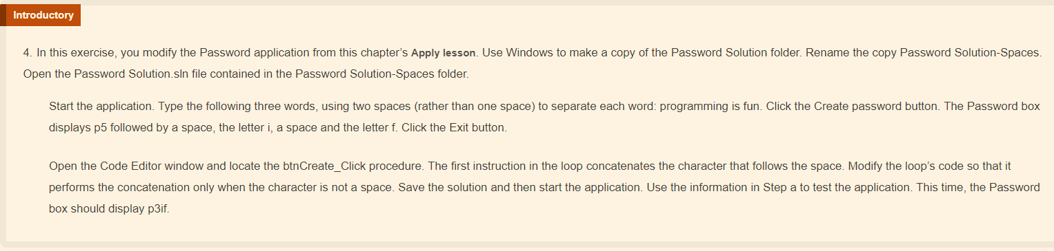 Solved Introductory 4. In this exercise, you modify the | Chegg.com