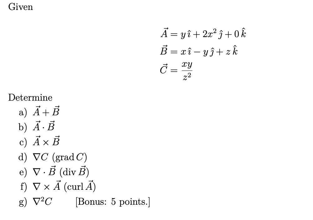 Solved Given A Yi 2x2 9 0 B 24 45 2 C Xy 22 D Chegg Com