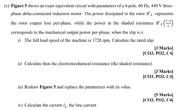 Solved Stator Air-gap Rotor XL RA R X1 llem V R (-s) RC Xm | Chegg.com