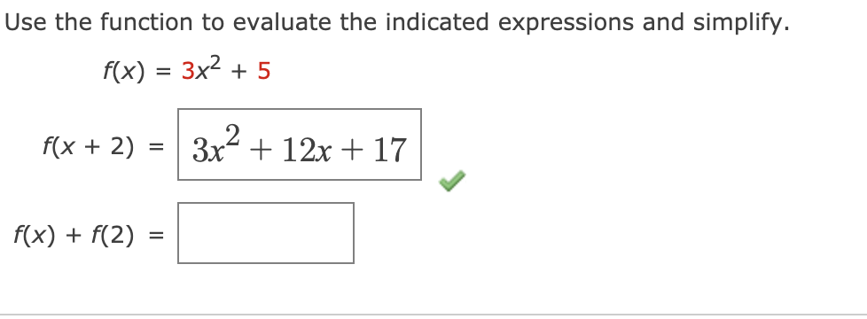 Solved Use the function to evaluate the indicated | Chegg.com