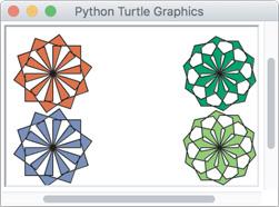 In python: The Turtle class includes the pencolor and | Chegg.com