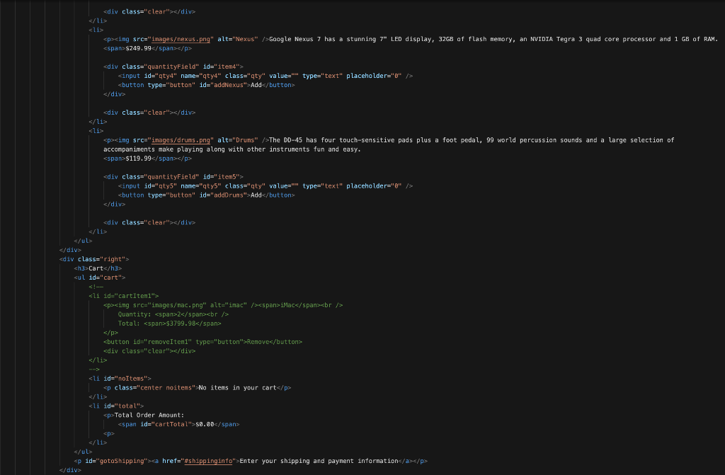 Solved Hello This is a Javascript Project. Total 4 files 2 | Chegg.com