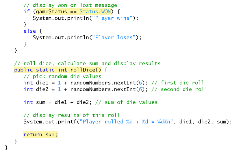 // Fig. 5.8: Craps.java // Craps class simulates the | Chegg.com