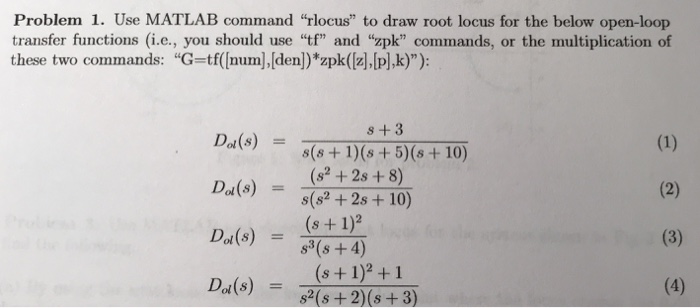 Solved Problem 1. Use MATLAB command 