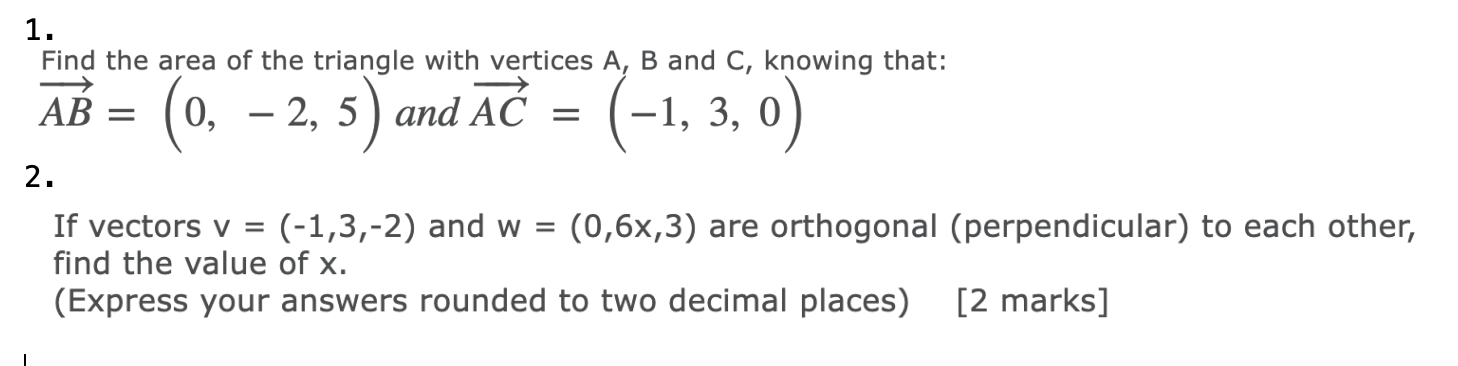 Solved This is linear algebra. Provide the correct answers | Chegg.com