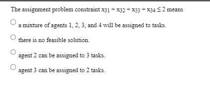 assignment problem constraint