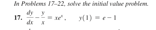 Solved In Problems 17–22, solve the initial value problem. | Chegg.com