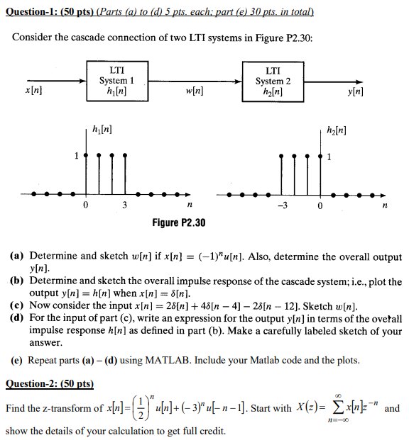 Solved Question-1: (50 pts) (Parts (a) to (d) 5 pts. each: | Chegg.com