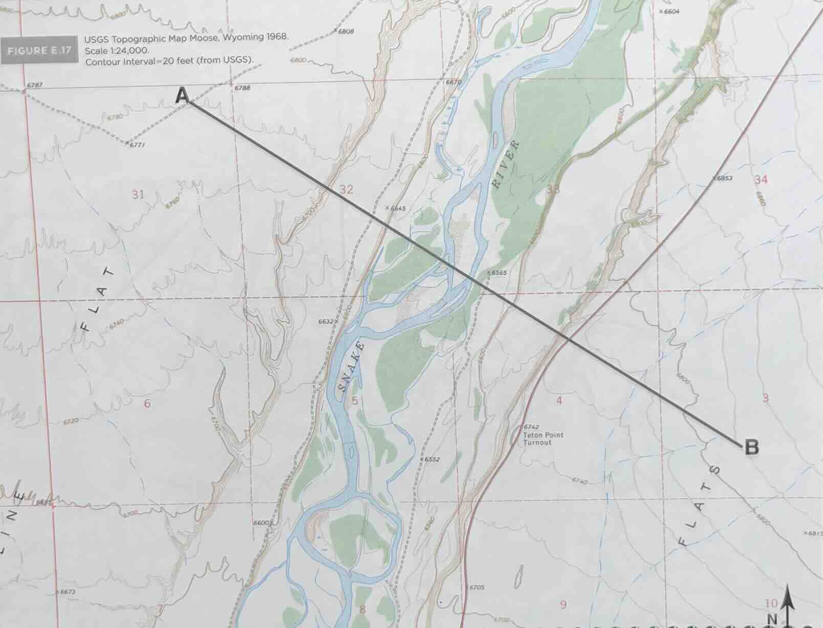 Solved Using The Topographic Map Provided,construct A | Chegg.com