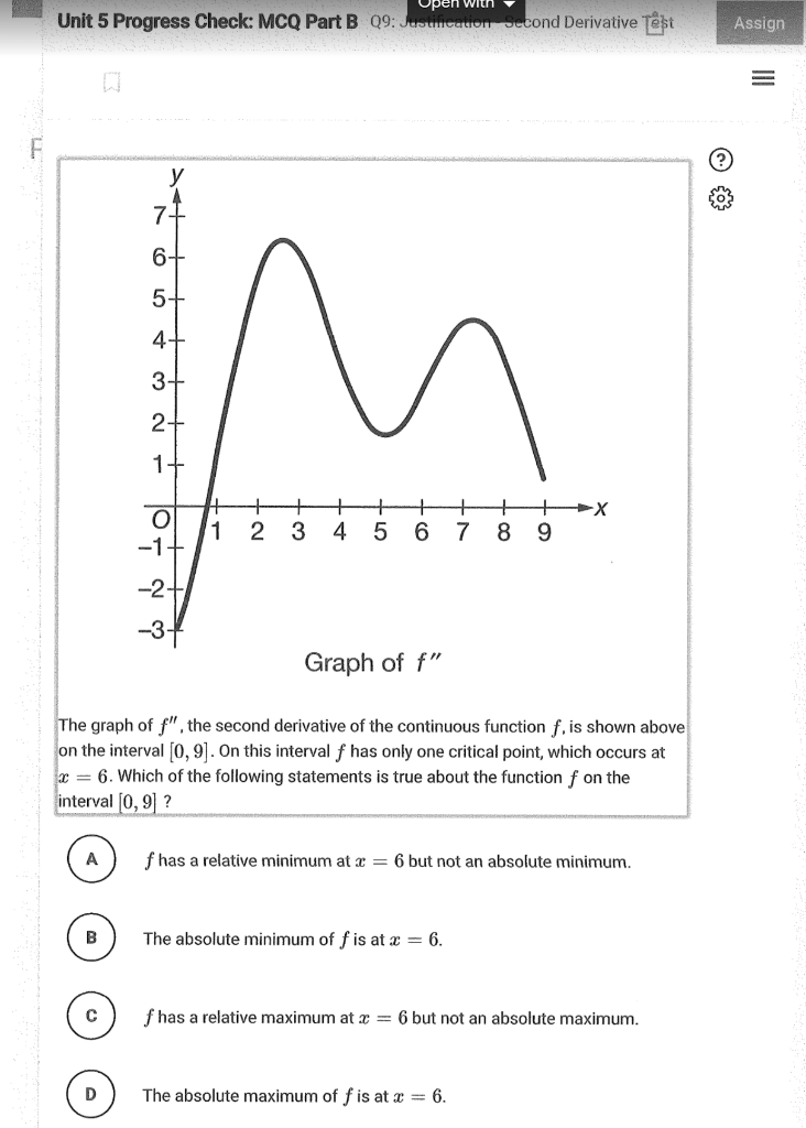 Solved Open With Unit 5 Progress Check: MCQ Part B | Chegg.com