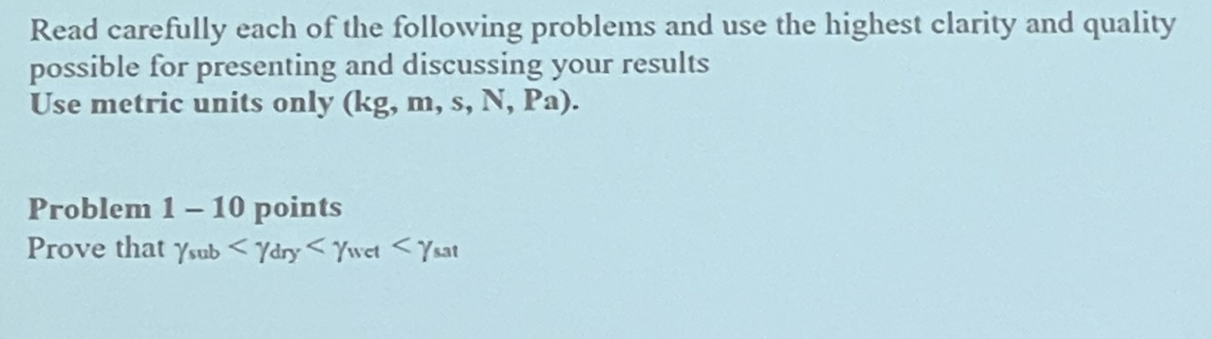 Solved Read carefully each of the following problems and use | Chegg.com