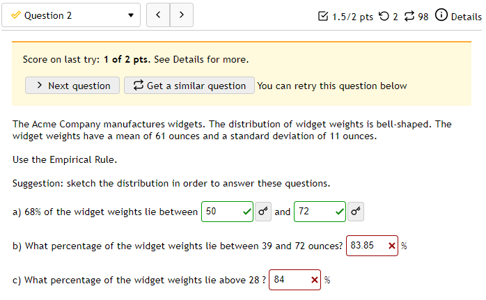 Solved The Acme Company Manufactures Widgets. The | Chegg.com