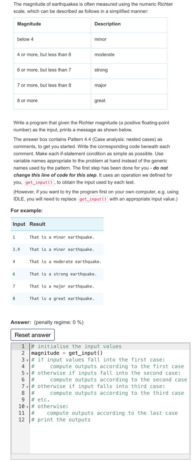 Solved The magnitude of earthquakes is often measured using | Chegg.com