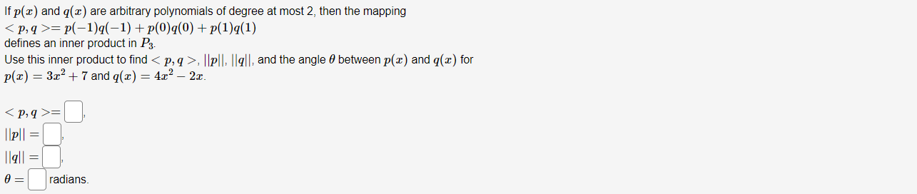 If P X And G X Are Arbitrary Polynomials Of Degree Chegg Com