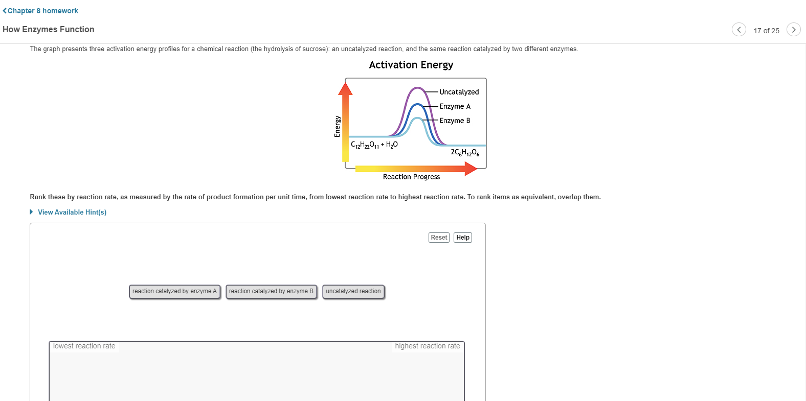 Solved How Enzymes Function The graph presents three