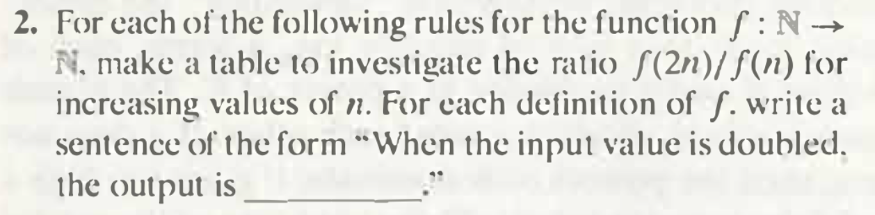 Solved 2. For each of the following rules for the function | Chegg.com